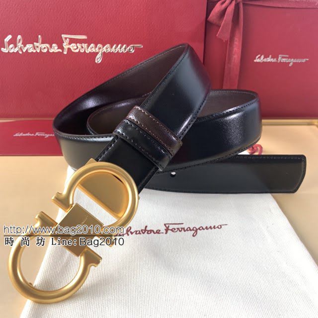 菲拉格慕男士皮帶 Ferragamo精品銅扣腰帶  jjp1951